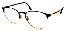 RAY-BAN RB6375 2890 Black Gold Matte Split Eyeglasses Frame 51-18-145