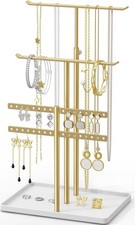 Jewelry Organizer Stand, Jewelry Holder for Necklace and Earring, Adjustable ...