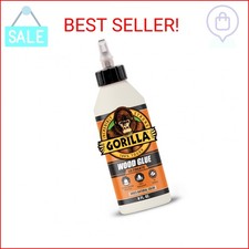 Gorilla Ultimate Waterproof Wood Glue, Natural Wood Color, 8 Ounce Pack of 1 -