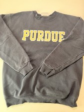 Vintage Ultimate Hanes University Of Purdue Black Sweatshirt Size S 34-36