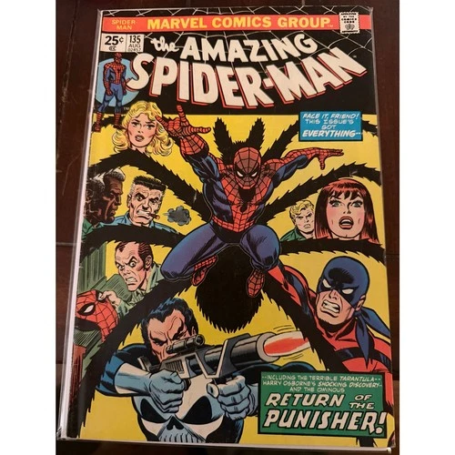 The Amazing Spider-Man #135 GD (1974) – 2nd Punisher – Bronze Age Key NO MVS
