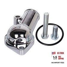 Chrome Water Neck Thermostat Housing Fits Chevy V8 5.7L 350 454 21 Degree