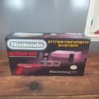 Nintendo NES Action Set Box and Styrofoam Only Gray Good Vintage 1988 Packaging