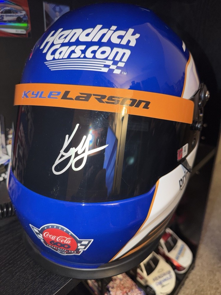 Kyle Larson H1100 Full Scale Helmet Autographed