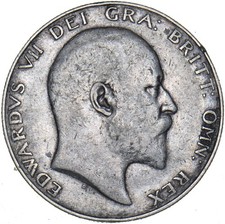 1905 Halfcrown - Edward VII British Silver Coin
