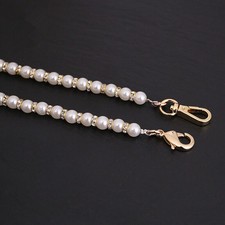 Faux Pearl Crystal Bead Bag Strap Handle Shoulder Crossbody Handbag Replacement