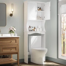 over the Toilet Storage Cabinet, 3-Tier Freestanding Organizer, Bathroom Storage