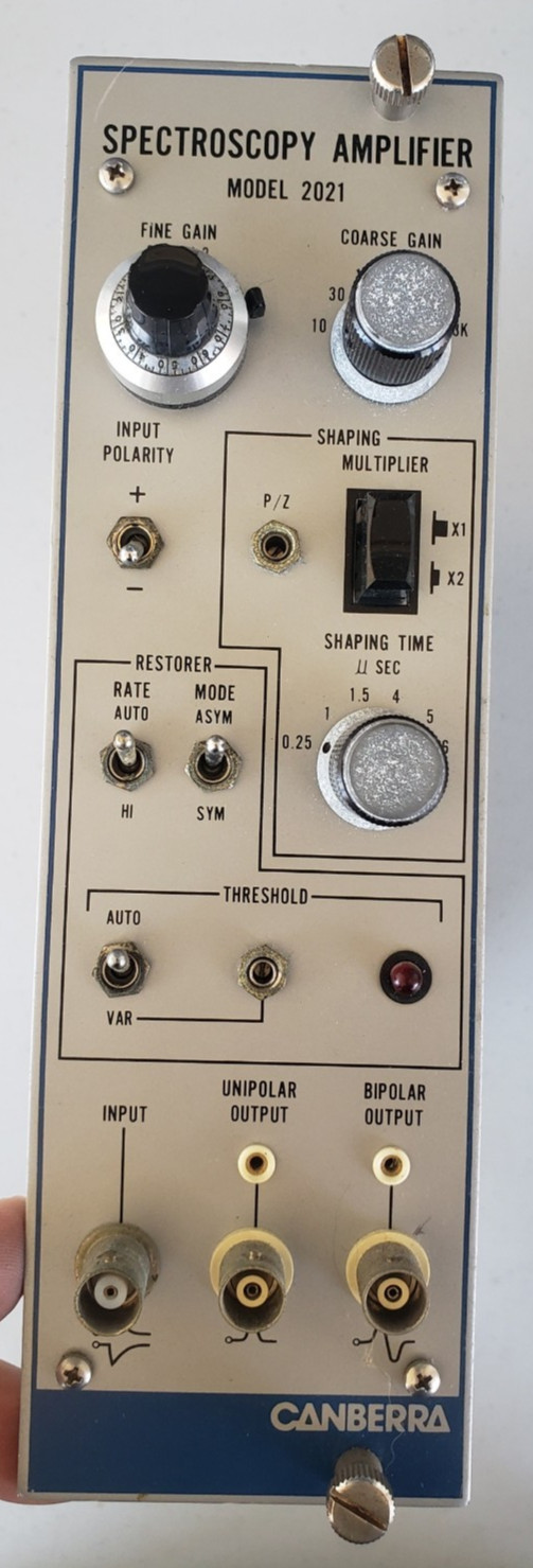 Canberra 2021 Spectroscopy Amplifier NIM Module Untested
