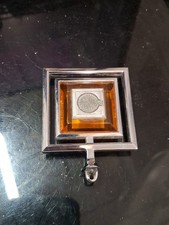 Nos Chrysler Newport Fifth Avenue In Orange Accent Hood Ornament Oem Mopar