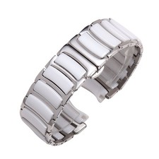 White Ceramic Strap Band Rado Centrix Jubile/Diamonds 12,16mm