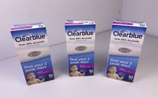 3 NIB Clearblue Digital Ovulation Tests, 30 Tests TOTAL Exp 7/31/27