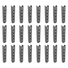 24Pcs 23mm Open Mouth Shoelace Tips Caps, Black