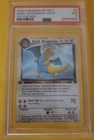 Pokemon 1st Edition Team Rocket Dark Dragonite Holo PSA 7