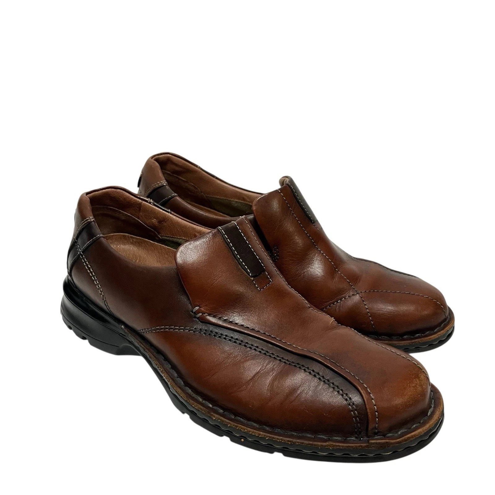 Mocassini Clarks Y2k Escalade 70846 in pelle marrone con risveglio da uomo taglia 9 5