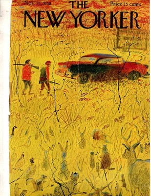 1958 New Yorker November 15 - Luckless hunting today - Garrett Price; Benchley
