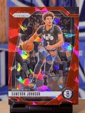2024-25 Panini Prizm #202 Cameron Johnson Prizms Red Ice
