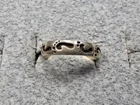 GRANDMA GRABE'S BEAUTIFUL VINTAGE 925 STERLING SILVER 1.2G OPEN BACK RING SIZE 2