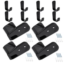 6 Pairs Hockey Stick Storage Rack: Wall Mount Hangers Hockey Stick Hanging Rack