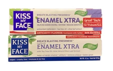 Kiss My Face Toothpaste Enamel Xtra Cool Mint Gel Paste 4.5 oz Exp 2020 (2)