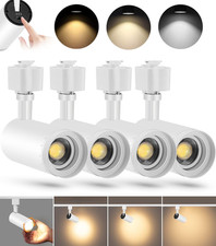 3-Color Zoomable J Type Track Lighting Heads 10W for Juno Rail - Bright LED T...