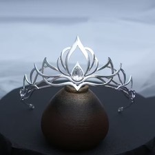 Elegant Queen Elf Silver Cosplay Costume Tiara Crown