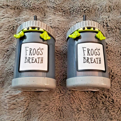 Disney DCA  2025 Oogie Boogie Bash Frogs Breath Light Up Sipper Lot of 2