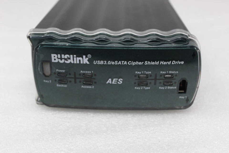 Buslink Ciphershield Encryption External Drive, Black/Green CSE-8T-U3 - Image 3 of 4