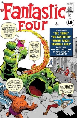 THE FANTASTIC FOUR #1 COMIC BOOK COVER Poster print 11''x17'' home decor