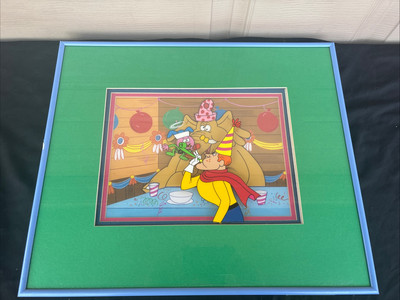 Jay Ward Captain Crunch Animation Cel 3D Layers With Sketches