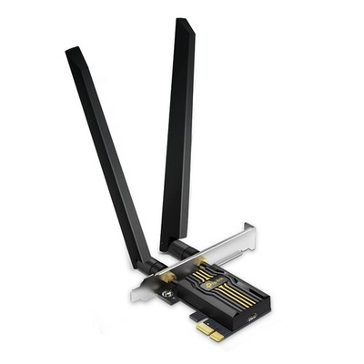 TP-Link WiFi 7 BE6500 PCIe Card Archer TBE400E | Tri-Band Network Black 