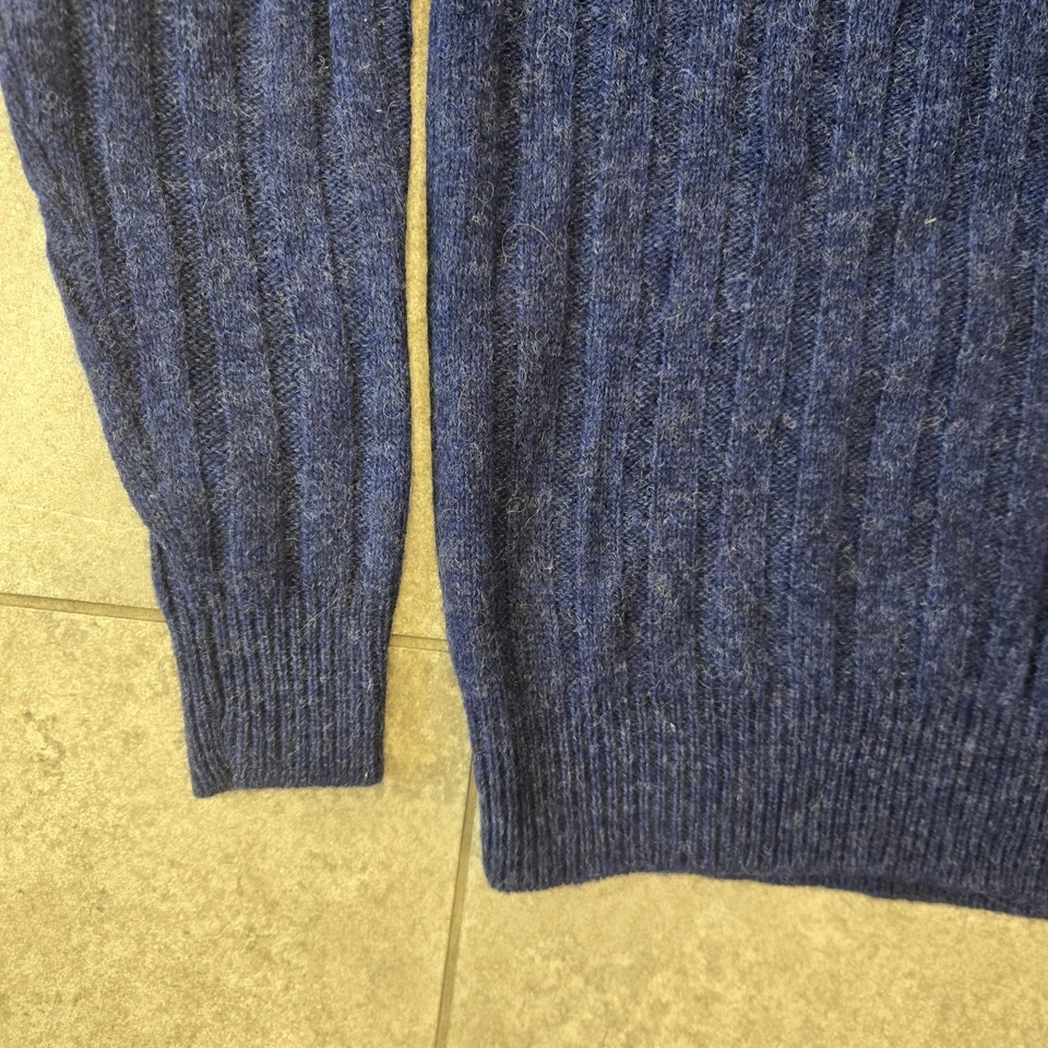 Винтажный свитер J Crew синий размер S 100% шерсть гребец уютный опрятный повседневный - Изображение 2 из 4