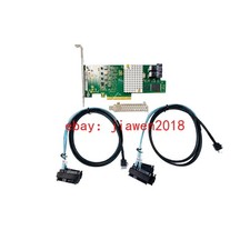 9300-8I LSI 3008 12G HBA IT Mode ZFS FreeNAS unRAID 2 SFF-8482 SAS SATA Cable US