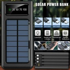 2026 Super 4000000mAh 4 USB Portable Charger Solar Power Bank for Cell Phone New