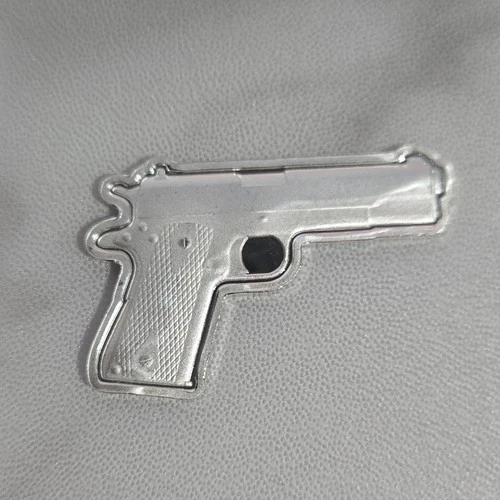 5 Gram .999 Silver Pistol Handgun Shaped Bullion Round Collectible Unique Shape
