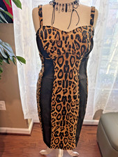 NWT SEXY Tripp NYC Blk Leopard BUSTY Dress Womens CURVY Rockabilly Goth 2X 3X 4X