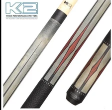 K2 POOL CUE KL193 Matte Gray, Floating Cocobolo/Black Point Design