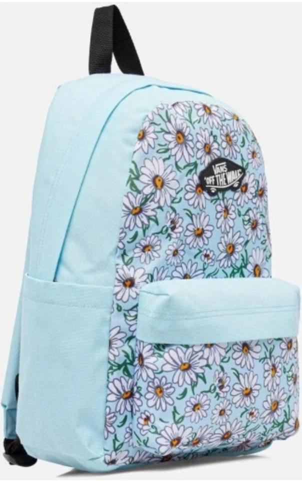 Vans Old Skool Grom Backpack 18L Azul Flores VN000H56CAU1 Escolar Unisex - Imagen 2 de 4