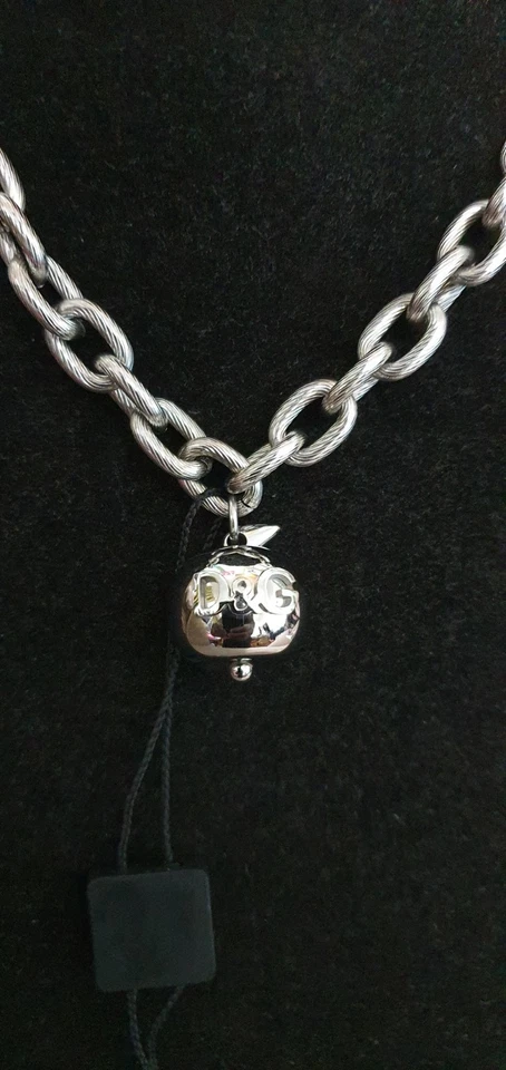 Dolce & Gabbana D&G DJ0878 Acero Inoxidable Auténtico Collar Vintage Nuevo Foto 3 de 4