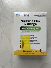 Rising Health Nicotine Mini Lozenge 72 4mg Lozenges Exp 03/2028