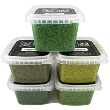 Huge Miniatures Loose Foliage Foam Flock, 16oz Nature Foliage Bundle – 5 Tubs