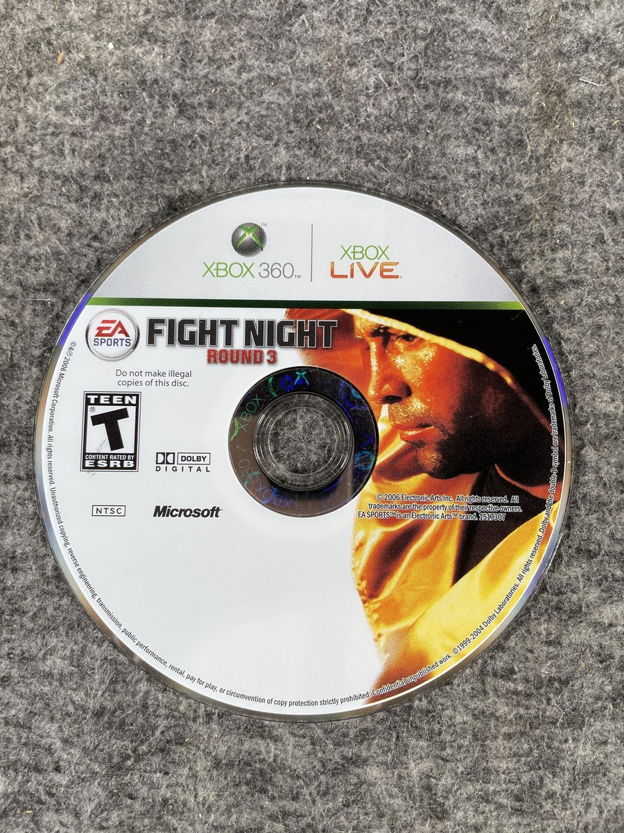 Fight Night Round 3 Xbox 360 Video Game EA Sports Boxing Disc Only