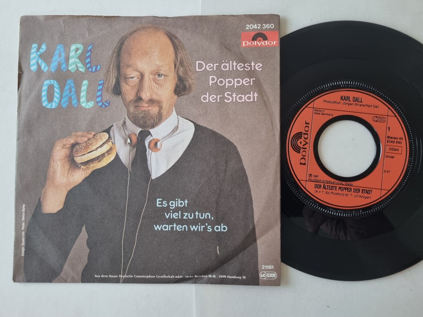 Karl Dall - Der Älteste Popper Der Stadt 7'' Vinyl Germany