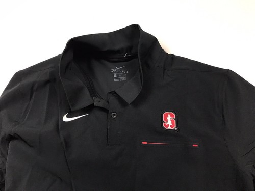 Nike On Field Officials Stanford Polo AR8800-010 Black Cardinals Men’s XL New - 第 9/10 張圖片
