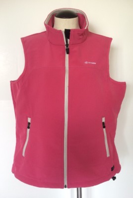 DICKIES STORM Jacket Vest Pink Zip Up Sleeveless Weatherproof Mock Neck Large L