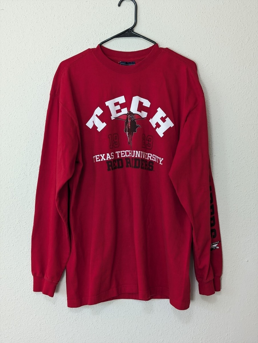 Vintage Texas Tech Red Raiders Red Jansport Long Sleeve Shirt Size Large