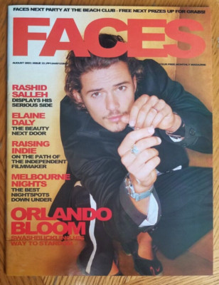 ORLANDO BLOOM - Australian - FACES Magazine Aug 2003  Rashid Salleh  Elaine Daly