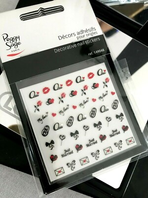 Planche De Stickers Décoratifs Peggy Sage Pour Ongles - Thème Saint-Valentin