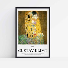 Gustav Klimt Der Kuss gestreckte Leinwand oder ungerahmtes Posterdruck Wandkunst