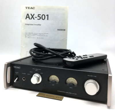 TEAC AX-501 Stereo Integrated Amplifier w/remote manual Power