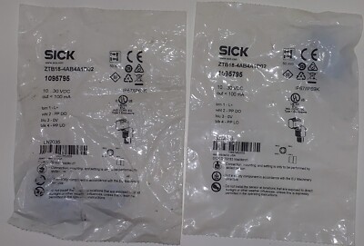 Sick 1095795 ZTB18-4AB4A1D02 SimpleSense Hybrid Photoelectric Sensor (qty 2)